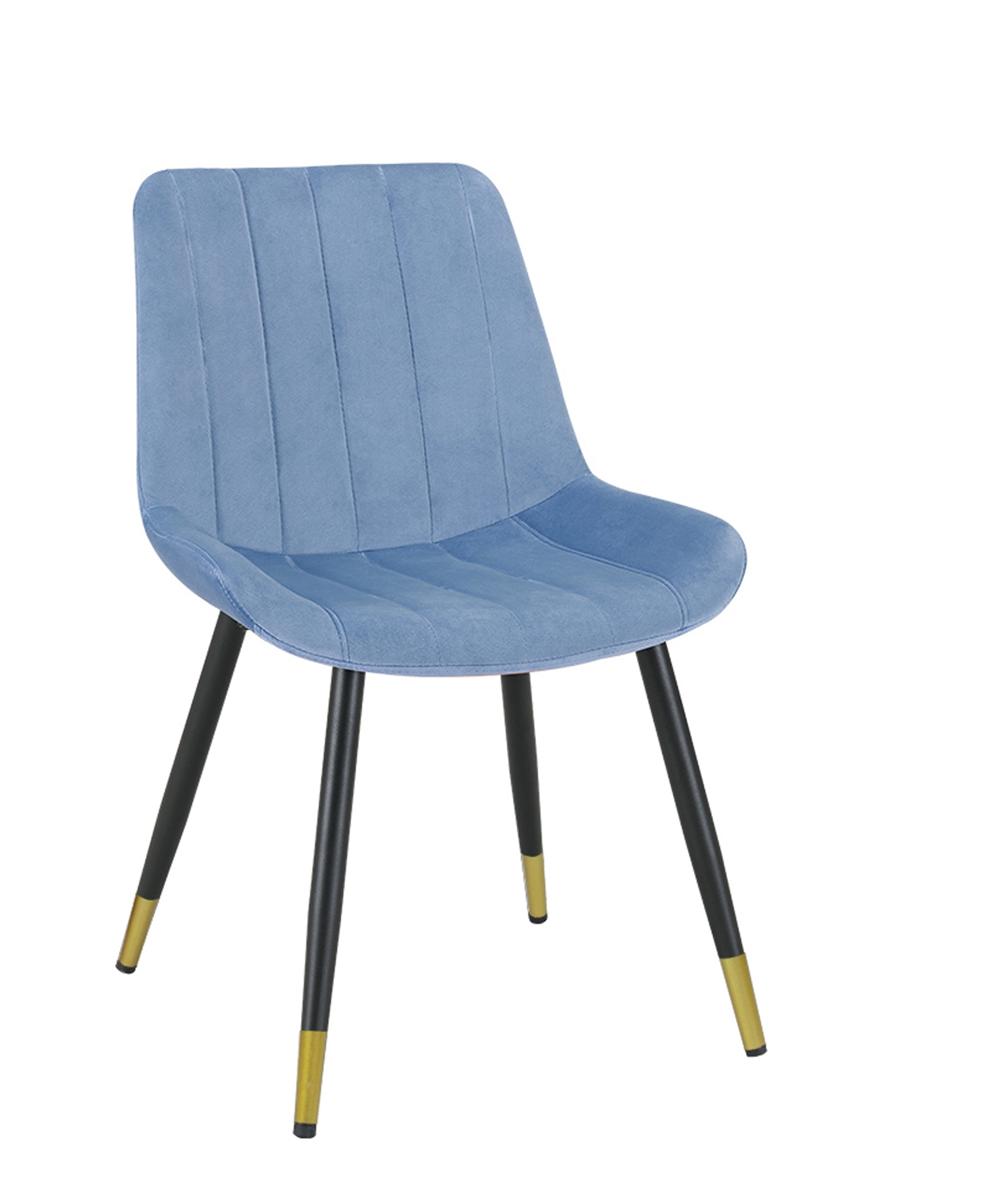 Enzo Velvet Dining Chair Blue - Click Image to Close